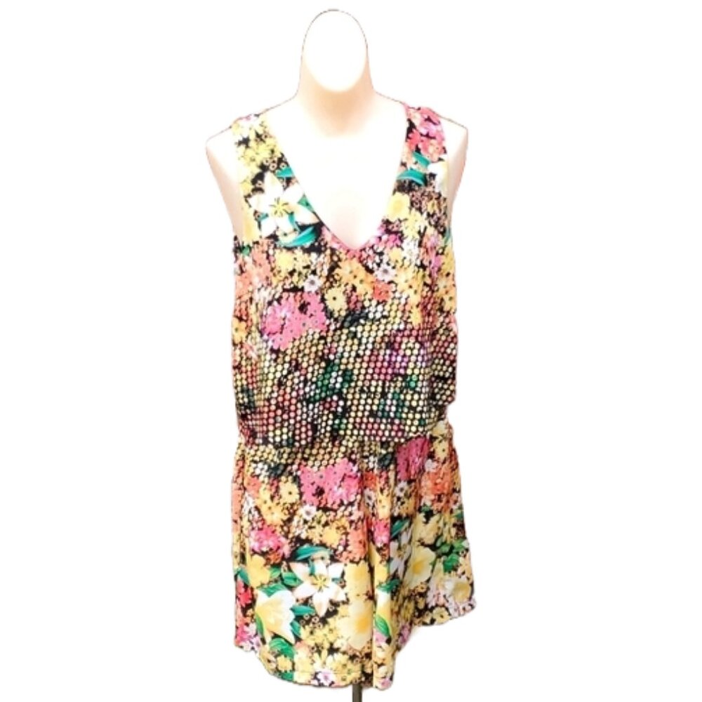 5 twelve floral spring romper jumpsuit sleeveless size 8 - Picture 2 of 4